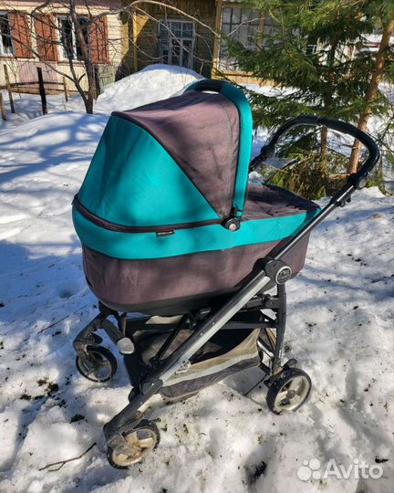 Коляска Peg perego люлька трость Италия