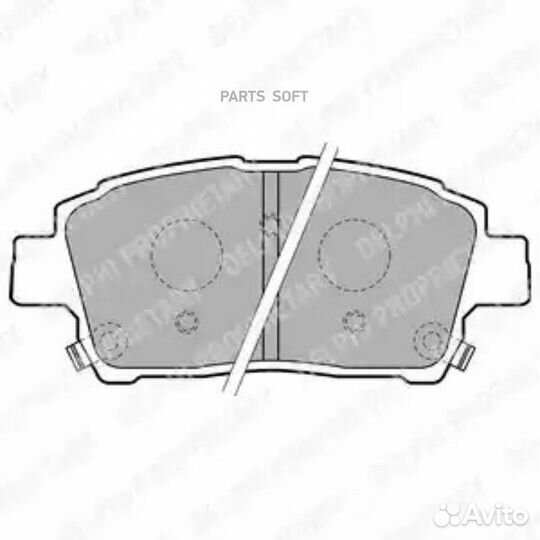 Delphi LP1742 Колодки торм.пер