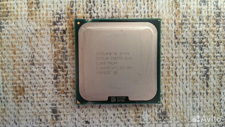 Процессор 4 ядерный Intel Core 2 Quad Q9400