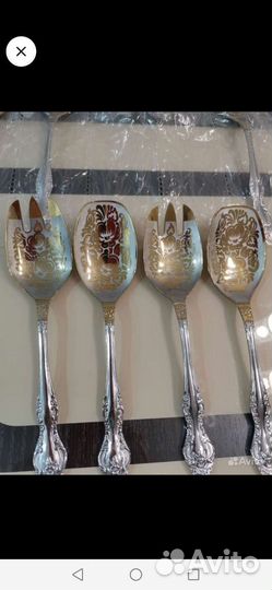 Ложка и вилка для салата