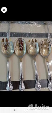 Ложка и вилка для салата