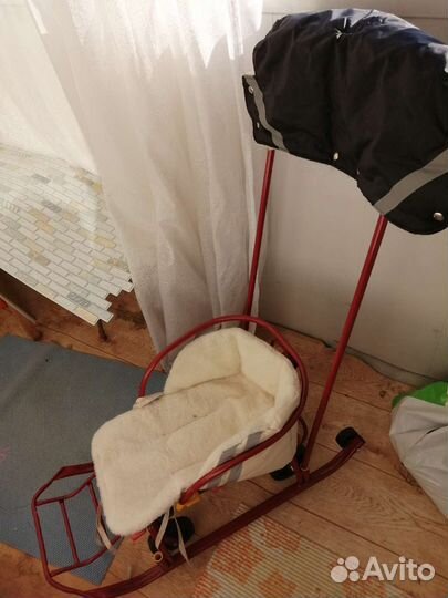 Детские санки коляска бу