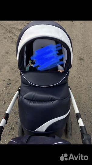 Коляска 2 в 1 эко кожа