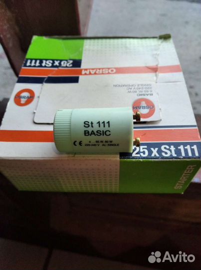 Стартеры для люминесцентных ламп 18-36 вт