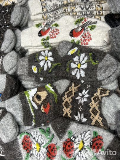 Пуховые,шерстяные носки