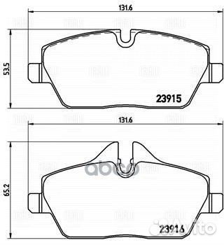 Колодки торм. для а/м BMW 1 (E81/87) (04) /Mini