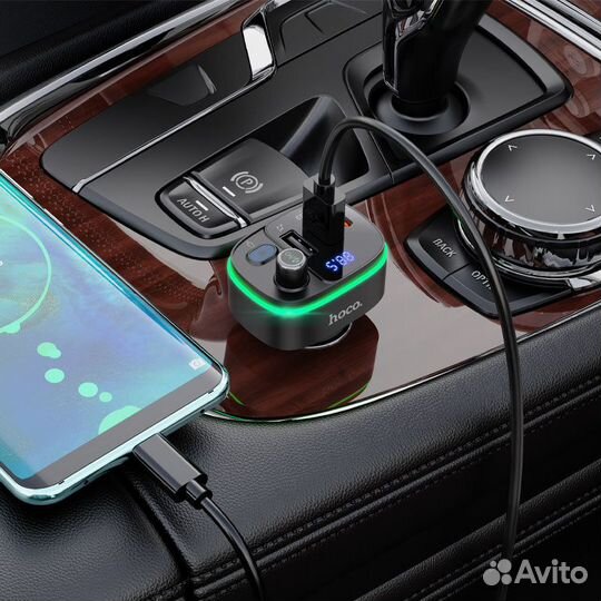 FM трансмиттер bluetooth модулятор USB QC3.0 + PD