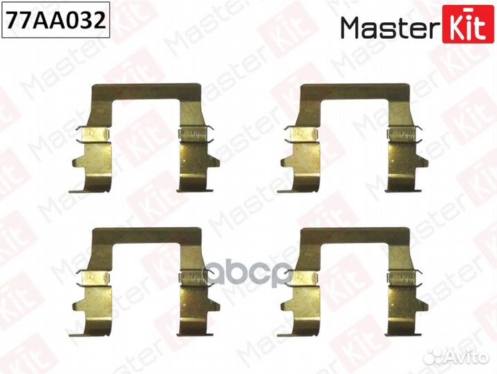 Комплект установочный тормозных колодок mitsubi