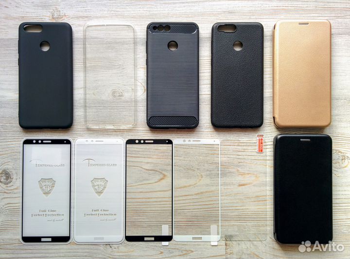 На Huawei honor 7x стекло чехол