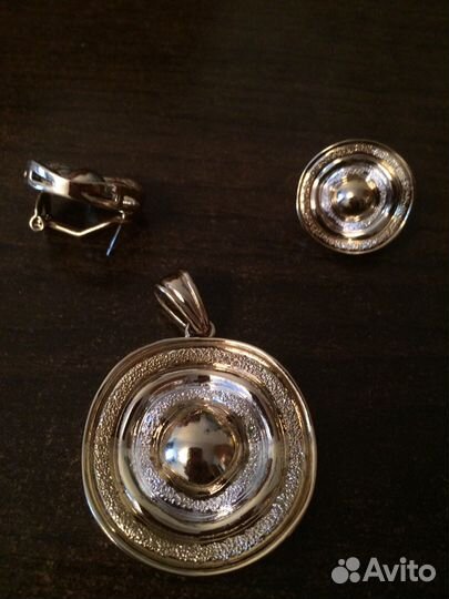 Серьги+ подвеска