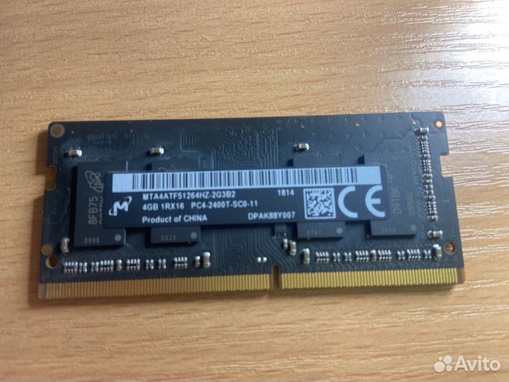 SoDimm ddr4 4gb 2400 от iMac 2017