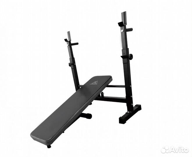 Скамья со стойками под штангу DFC D6453L складная