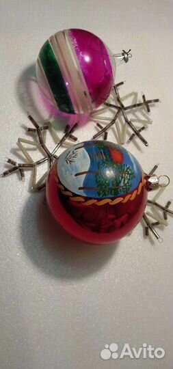 Елочные игрушки ссср, снежинки, шары