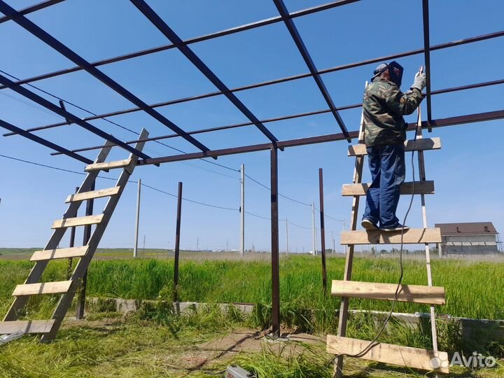 Навесы. Крыши. Кровельные работы