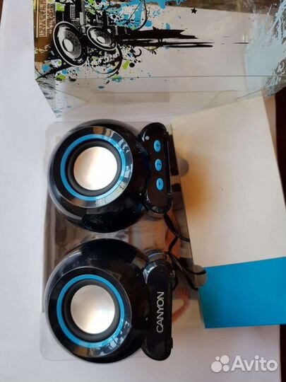 Компьютерные колонки canyon 2.0 Mini USB Speaker