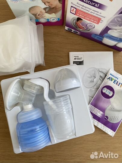 Молокоотсос ручной avent natural
