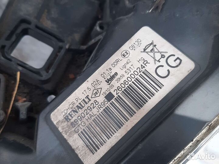 Фара Рено Сценик 3 оригинал
