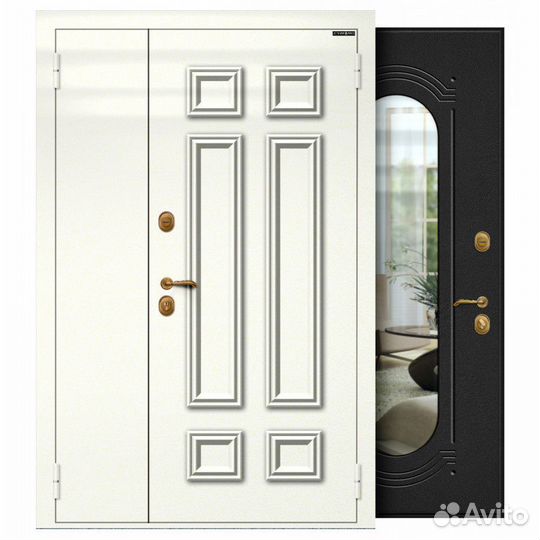 Дверь входная двустворчатая