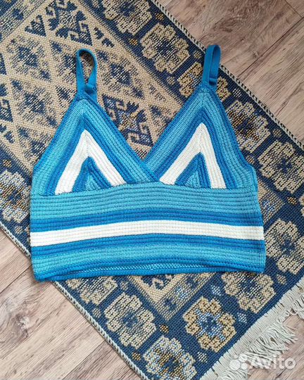 Топ вязаный летний новый