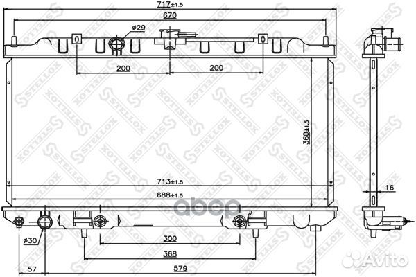 10-26768-SX радиатор системы охлаждения Nissan