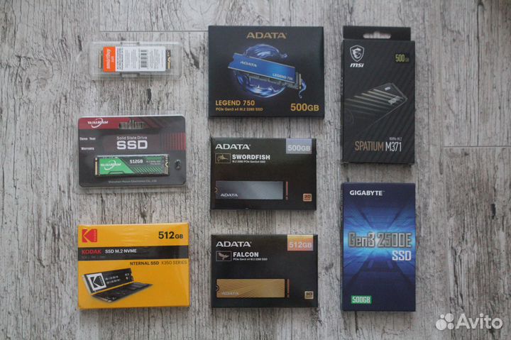 SSD M.2 NVMe 256/500/512Gb