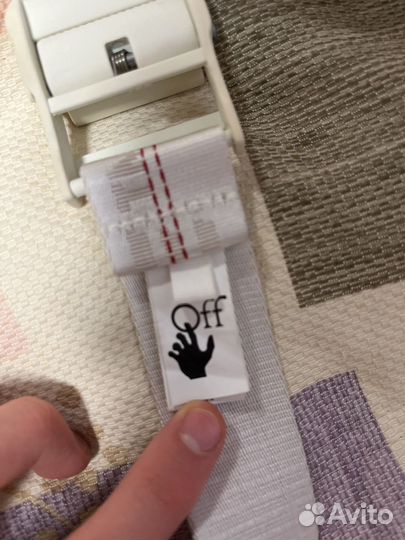Ремень off-white белый