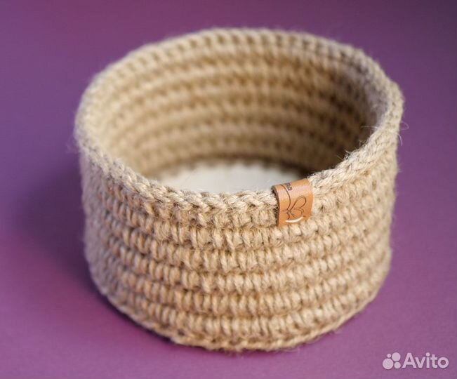 Корзинка из джута