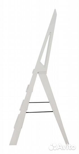 Стремянка деревянная стиль 4 ступени белая