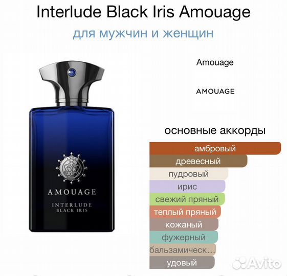 Interlude Black Iris Amouage 10 мл