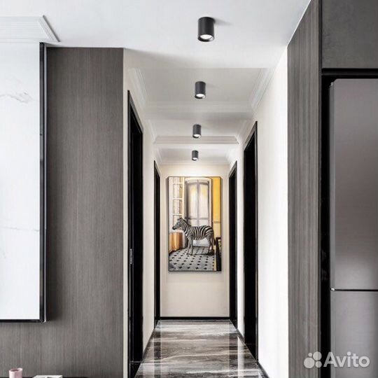 Светильник спот 9381 черный D80/H100/MR16/50W