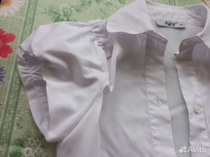 Блузка школьная белая