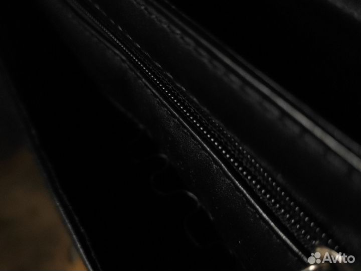 Папка для документов кожаная, два отделения