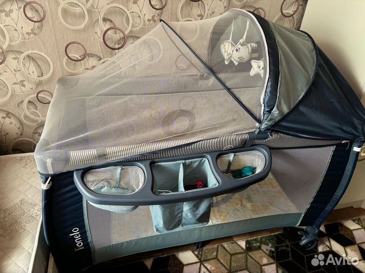 Манеж-кроватка 2в1