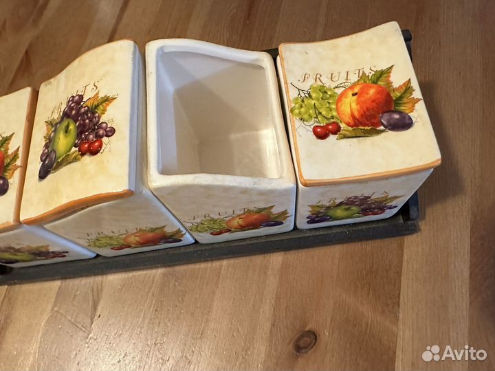 Кухонный набор ёмкостей для специй, чая, сахара