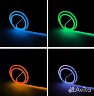 Игровой коврик для мыши с подсветкой RGB 35/25 см