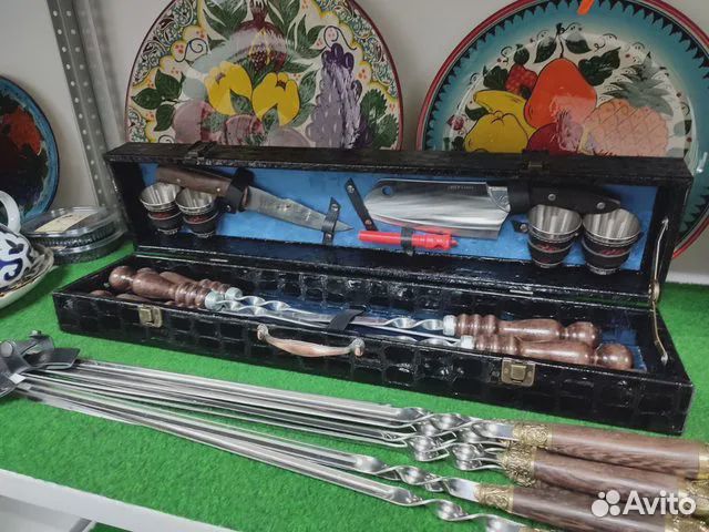 Набор шампуров в кейсе в Чите