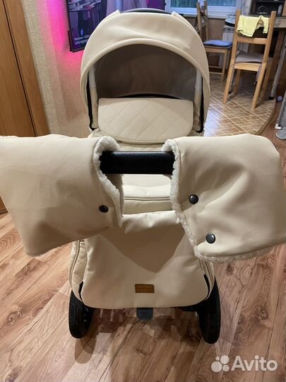 Коляска 2 в 1 эко кожа