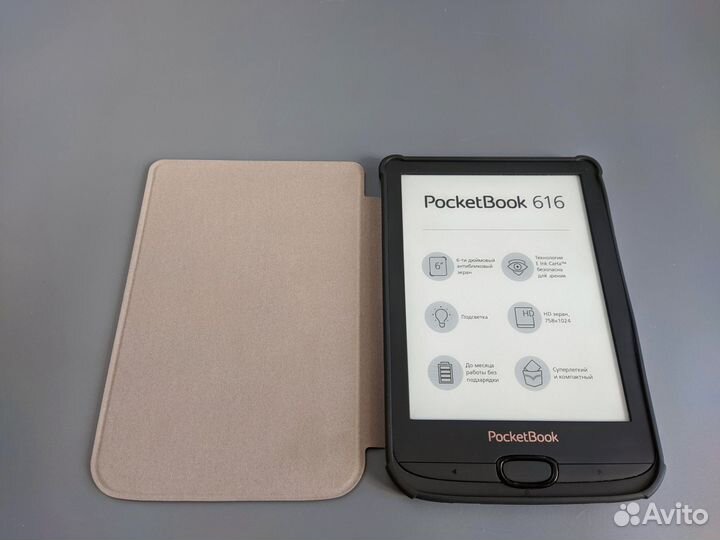 Pocketbook 616 (Coolreader, новый чехол)