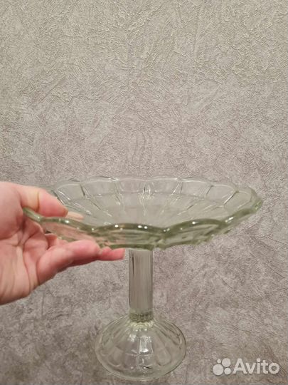 Ваза для фруктов СССР хрусталь