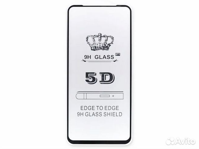 Защитное стекло 5D Xiaomi Mi A2, чёрная рамка