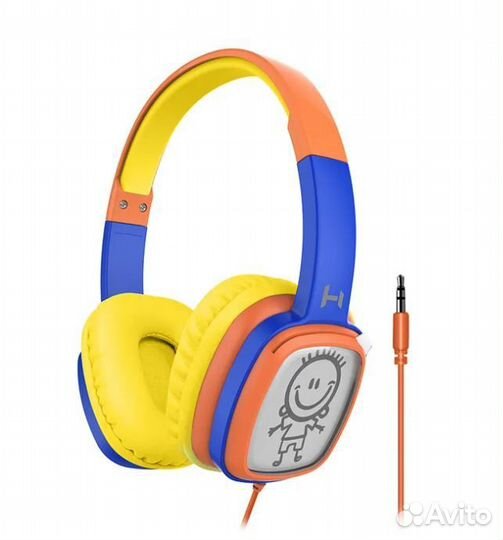 Наушники harper kids HN-302, оранжевый-голубой