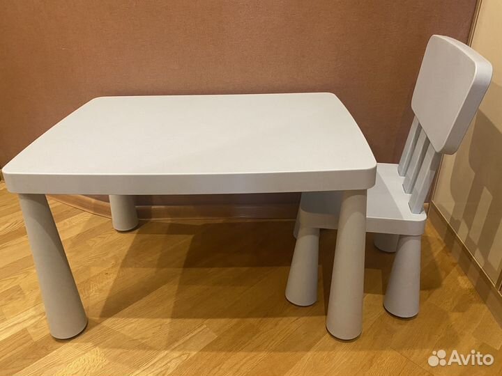 Детский стол и стул икеа