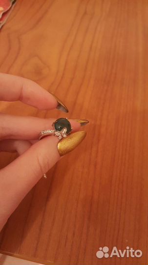 Серебряное кольцо с агатом