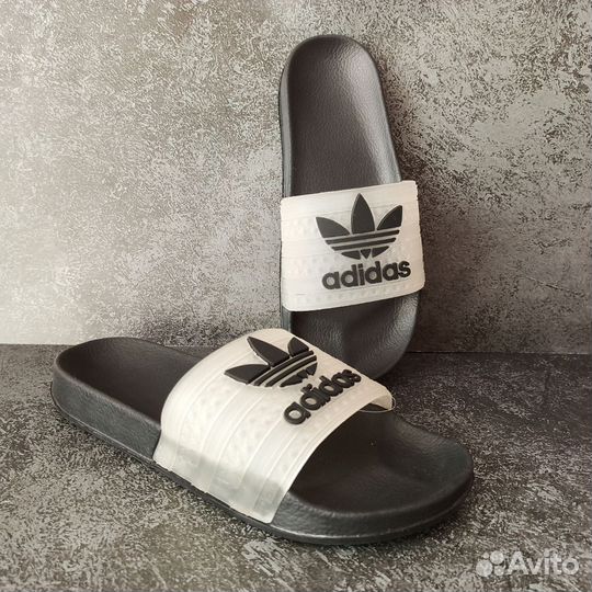 Сланцы adidas чёрные