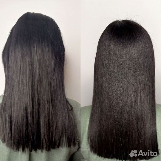 Кератиновое выпрямление волос