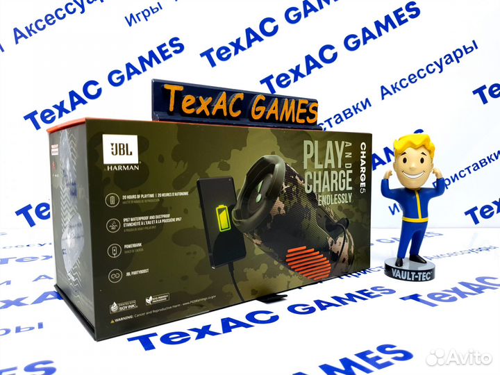 Портативная колонка JBL Charge 5 Green Camo