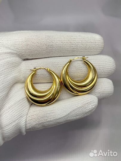 Золотые серьги 585 пробы