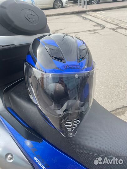 Шлем icon airflite синий