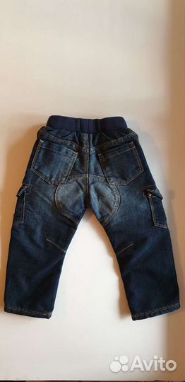 Новые утепленные джинсы Marks & Spencer, ок.80 см