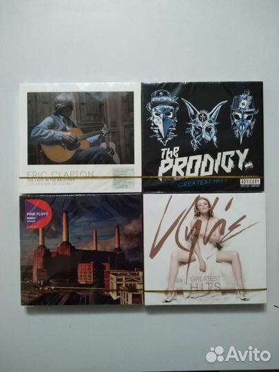 2CD диска.The prodigy. kylie. PF Animals. Clapton